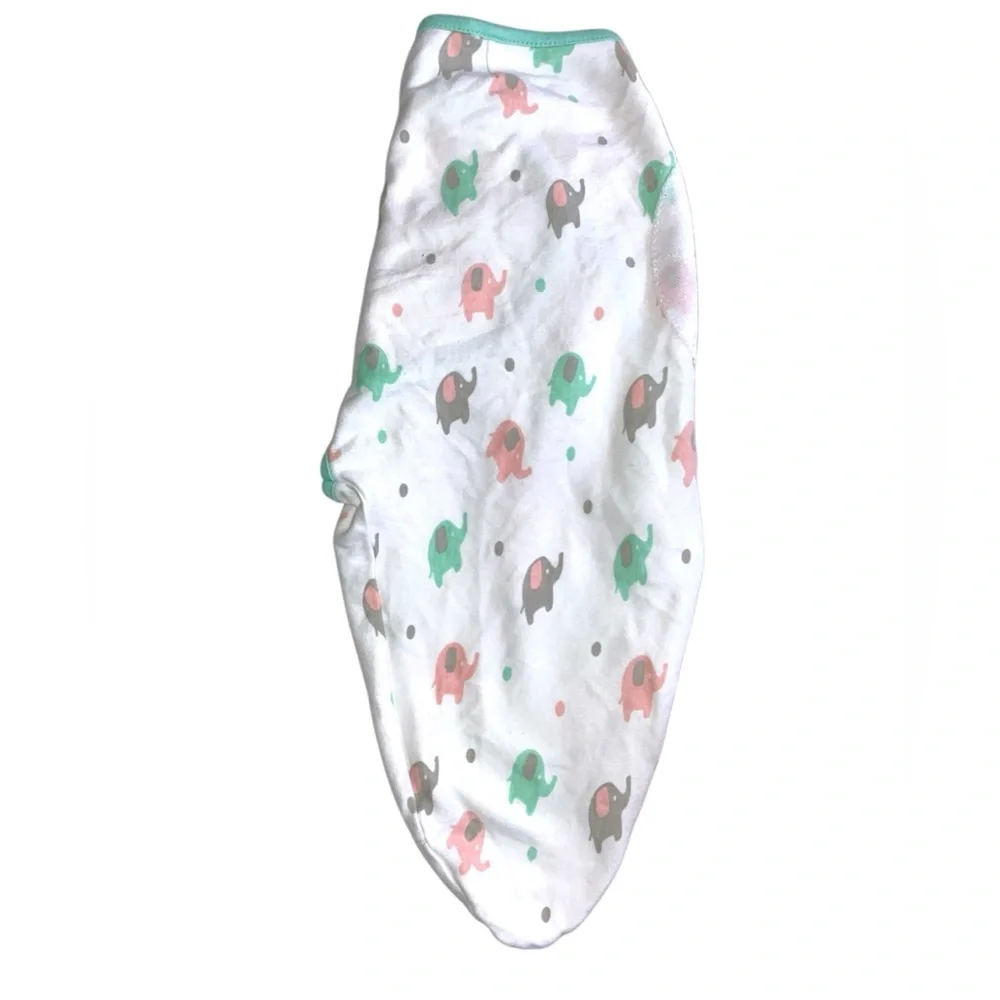 Elephant Print Baby Swaddle Blanket